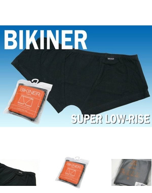  BIKINER メンズ スーパーローライズ ブラック Lサイズ 【アウトレット】 10枚セット  