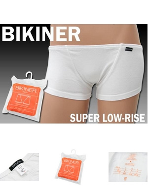  BIKINER メンズ スーパーローライズ ホワイト Lサイズ 【アウトレット】 10枚セット  